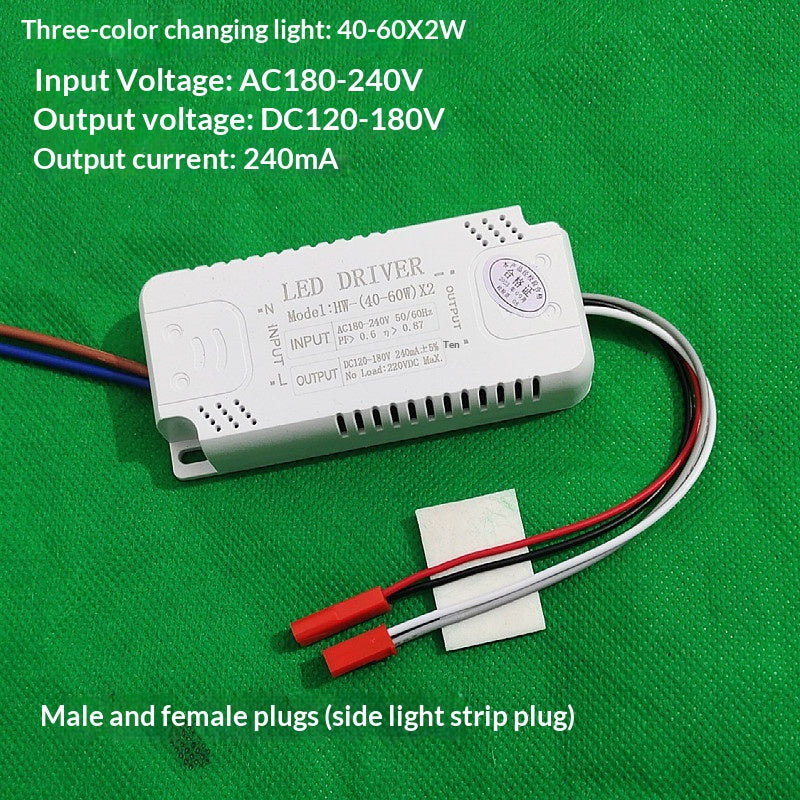 LED Segmented Tri-color Dimmable Crystal Lamp, Constant Current Transformer Lamp Accessories, Rectifier.