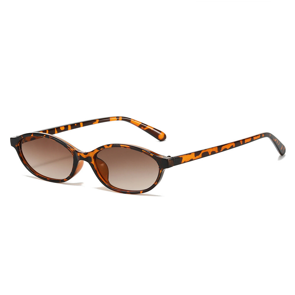 European And American Fashion Oval Small-frame Sunglasses