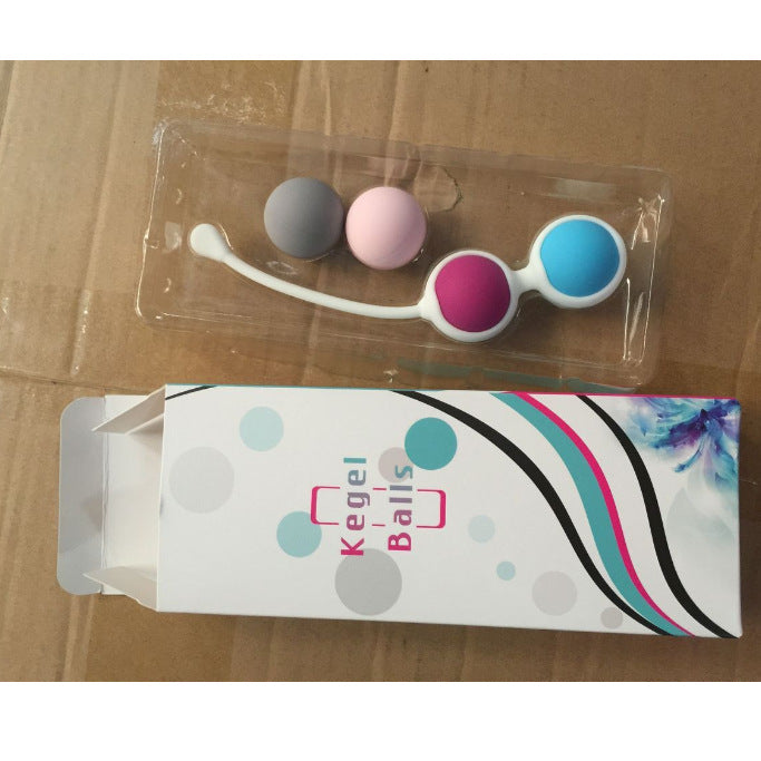 Female Dumbbell Ball Pelvic Floor Muscle Rehabilitation Device For Intimate Area Exercise Tightening Vagina Massage Gear Set Of 4 Silicone Balls