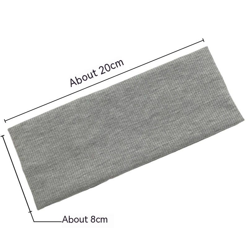 Solid Color Knitted Hair Band Men's And Women's Yoga Sports Sweat-absorbent Headband