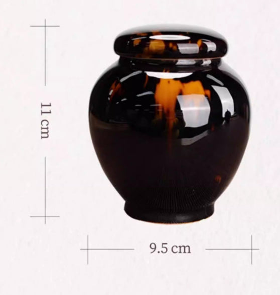 Simple Home Tortoiseshell-Pattern Tea Storage Canister