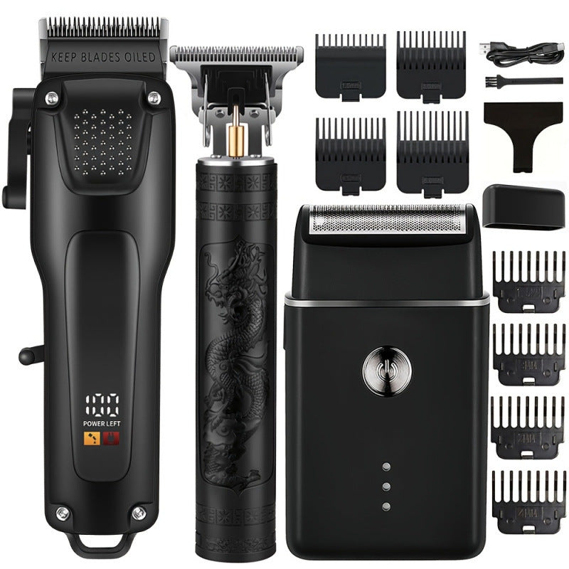 Professional Hair And Beard Grooming Kit Equipped With A Cordless Hair Clipper