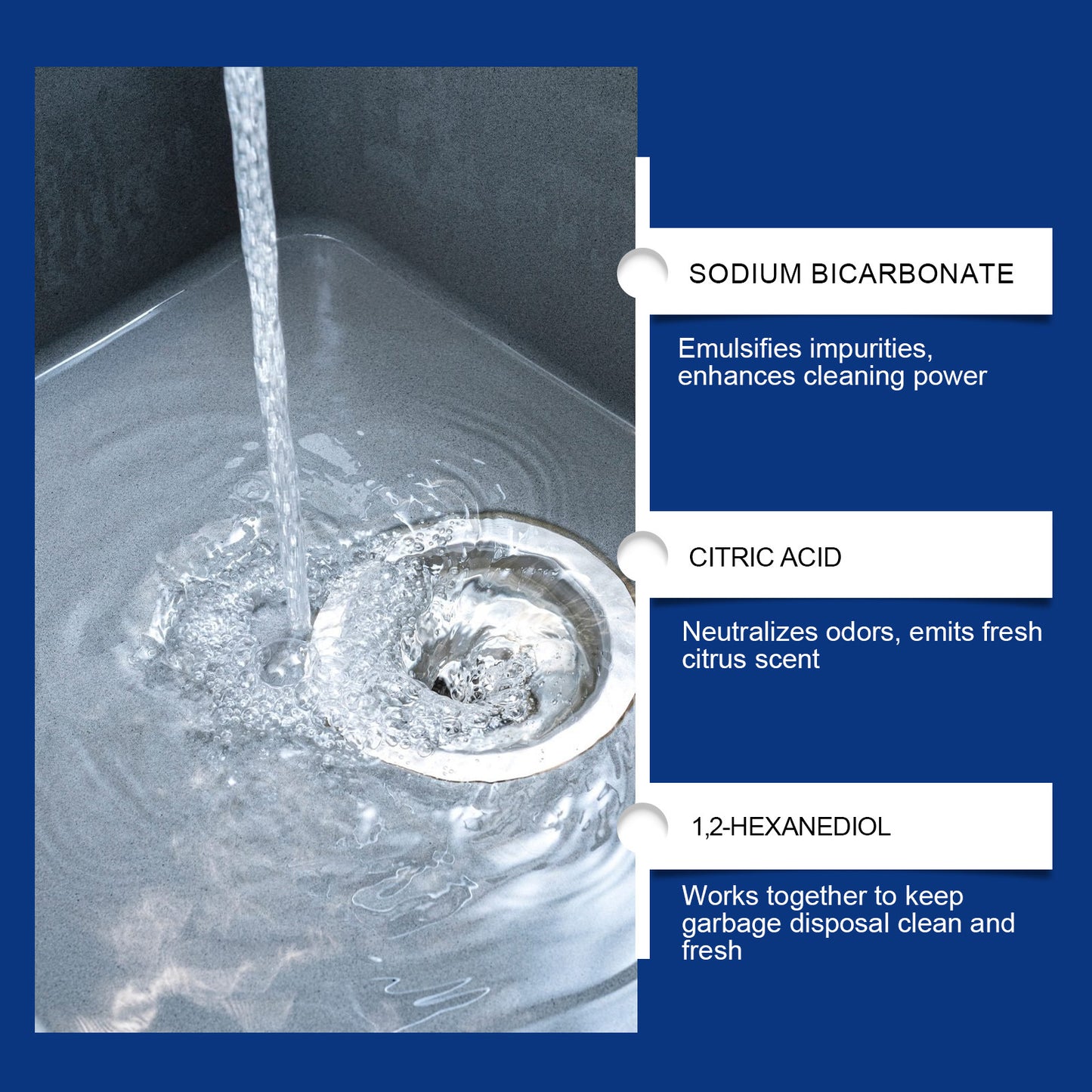 Garbage Processor Cleaning Tablets Daily Cleaning Deodorization Convenient Household Smell Care Tablets