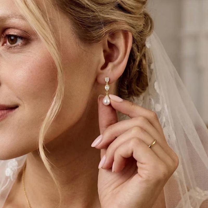 Best-selling Pearl Pendant Earrings Niche Design With A Premium Feel