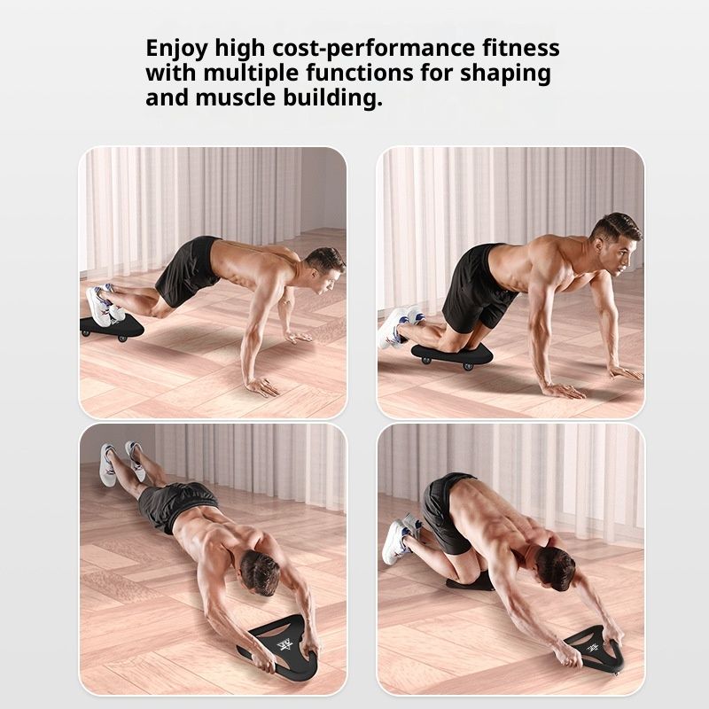 Indoor Silent Multi-Functional Ab Wheel Fitness Equipment