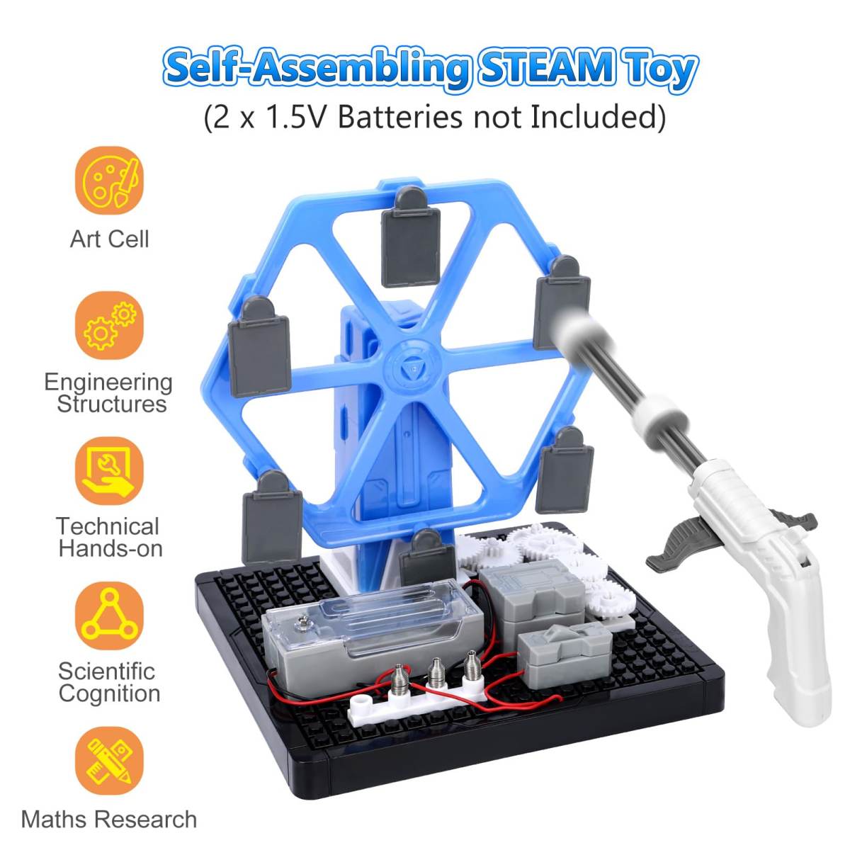 Educational Toys, Education DIY Building Science Kits For Kids Age 8 9 10 11 12 Years Old, Cause And Effect Toys Engineering Building Toys, Gift For 8-12 Year Old Boys & Girls For Christmas Birthday