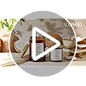 AOOVOO Coconut Vanilla Candles - 9 oz Scented Candles, Aromatherapy Candle, Soy Candle for Home Scented