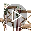 DreamBuilt Wedding Aisle Decorations for Wedding Ceremony Set of 10 Pew Flowers for Church Chair Decorations Party Decor w...