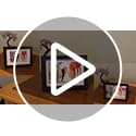 Egofine 5x7 Picture Frames Set of 4, Made of Solid Wood Covered by Plexiglass 3.5x5 and 4x6 with Mat or 5x7 without Mat, f...