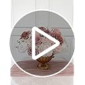 FACINOC Pink Rose Artificial Flowers Dusty Fake Flower with Stems Bulk for DIY Wedding Bouquets Bridal Baby Shower Centerp...