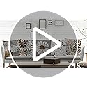 COMMINY Brown Grey Pillow Covers 18x18 Set of 6 Decorative Daisy Flower Throw Pillow Cover for Couch Modern Coffee Pillow ...