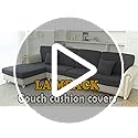 LA MEACK Couch Cushion Covers Seat Cushion Cover Stretch Couch Cover Separate Sectional Sofa Slipcovers Furniture Protecto...
