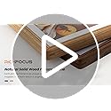 RICHFOCUS 8x10 Picture Frame, Natural USA-Sourced Solid Walnut Wood Picture Frame with Tempered Glass, Handcrafted Rounded...