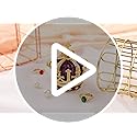 QIFU Hand Painted Purple Royal Crown Style Decorative Enameled Trinket Box Hinged, Unique Gift for Family