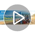 Gorich Beach Cabana with UPF50+ UV Protection, 8x8 FT/10x10 FT Beach Canopy Tent with Side Wall, Easy Setup, Windproof Por...