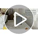 Synovana Wavy Striped 4x6 Picture Frame – Green and Cream with Frosted Finish, Tabletop Photo Display – Joyful Decorative ...