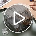 4 In 1 Acrylic Jewelry Organizers and Storage with 60 Portable Anti Tarnish Jewelry Bags, Clear Jewelry Box Organizer, Tra...