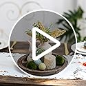 Hanobe Candle Plate Holder Tray: Round Wood Decorative Candle Plate - Rustic Farmhouse CoffeeTable Decor - Tealight Pillar...