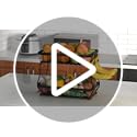 Sevenblue 2 Tier Large Fruit Basket for Kitchen Counter with 2 Mobile Banana Hangers, 2026 Pro Detachable Metal Fruit Bowl...