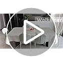 Wolkemer Shiny Small Oval Jacquard Tablecloth 52 x 70 Inch Grey Floral Countryside Leaves Damask Patterns Table Cloth Glos...
