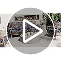 hyha Printed Couch Cushion Covers, Floral Sofa Covers Washable for Cushion Couch, Stretch Pattern Outdoor Cushion Covers f...