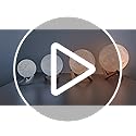 Mydethun 3.5 Inch 3D Moon Lamp – Birthday Gifts for Women, Mood Lighting w/Ceramic Base, White Elephant Gifts for Teenage ...