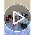 FACINOC Roses Artificial Flowers Pink Bouquets Box Set for DIY Bridal Wedding Shower Decorations Fake Floral Arrangements ...