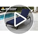 Aegisun Chaise Lounge Cushions Outdoor, 72x 21x 3 Inch Waterproof & Fade-Resistant Lounge Chair Cushion, Outdoor Chaise Cu...