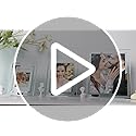 Vienrose 5x7 Picture Frame Set of 2, Clear Glass Photo Frames with Silver Edge, Horizontal or Vertical Display for Tableto...