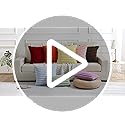 FUTEI Pack of 2 Solid Faux Fur Plush Throw Pillow Covers 18x18 Inch Soft Fluffy Striped Decorative Cushion Cases Modern Fa...