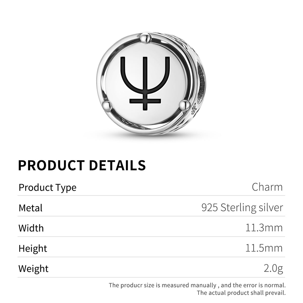 925 Sterling Silver Greek Mythology Poseidon Neptune Charms For Bracelets & Necklaces Pendants Beads Jewelry Fit Pan Bracelet Bible Verse Charm Prayer Faith Religious Gifts For Women