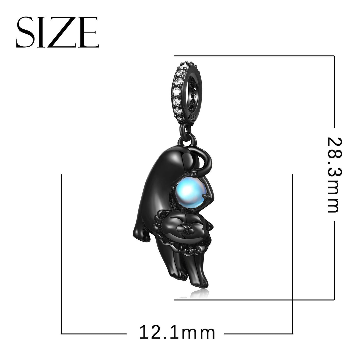Panda Doll Charm 925 Sterling Silver Enamel Pendant Bead For DIY Charm Bracelet Necklace Cute Jewelry Gift