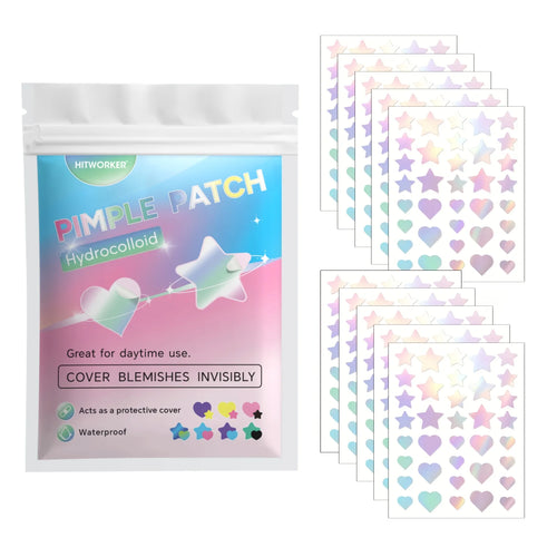 360pcs Colorful Acne Patches – gentle facial coverage for pimples and