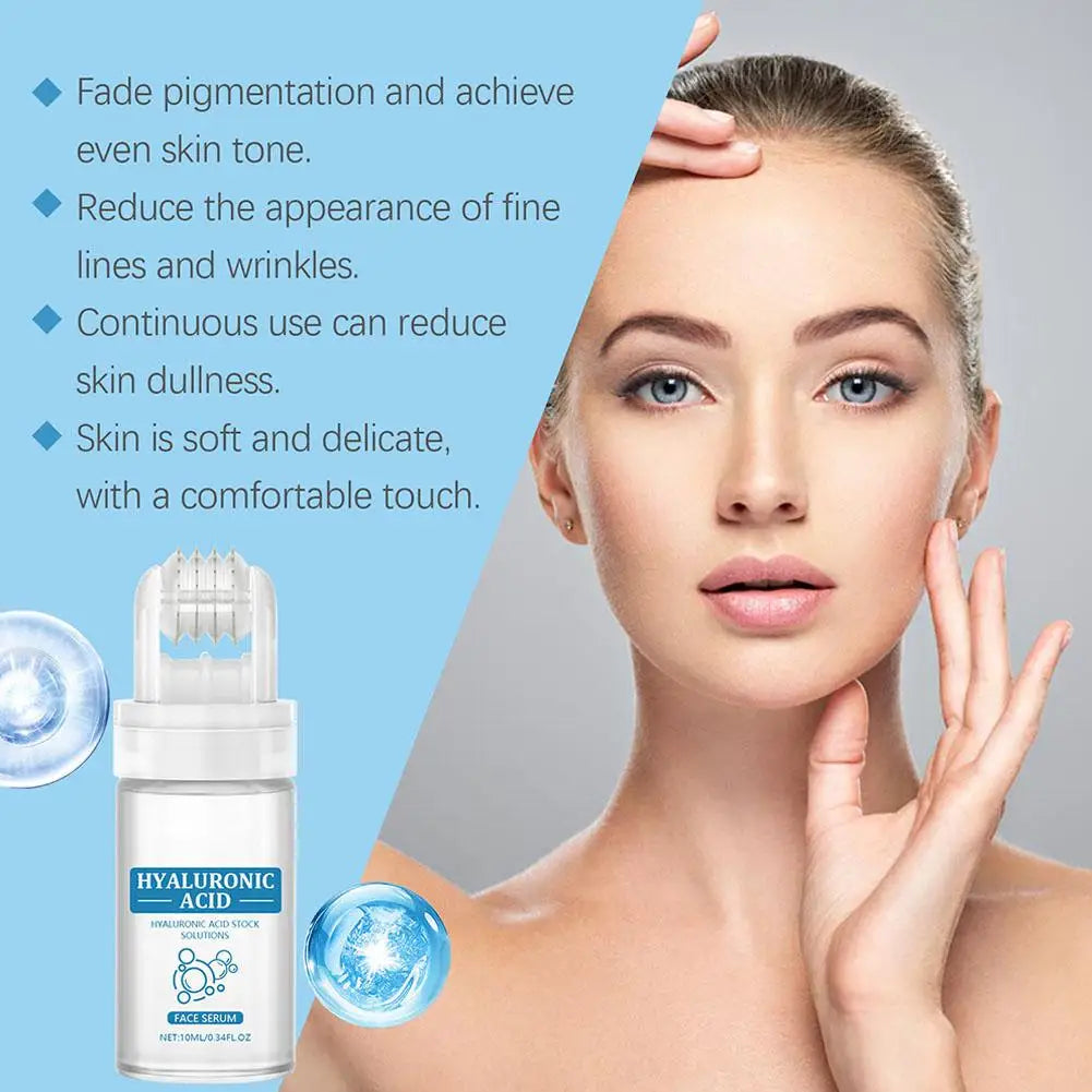 Hyaluronic Acid Face Serum 10ml Roller Applicator Hydrating