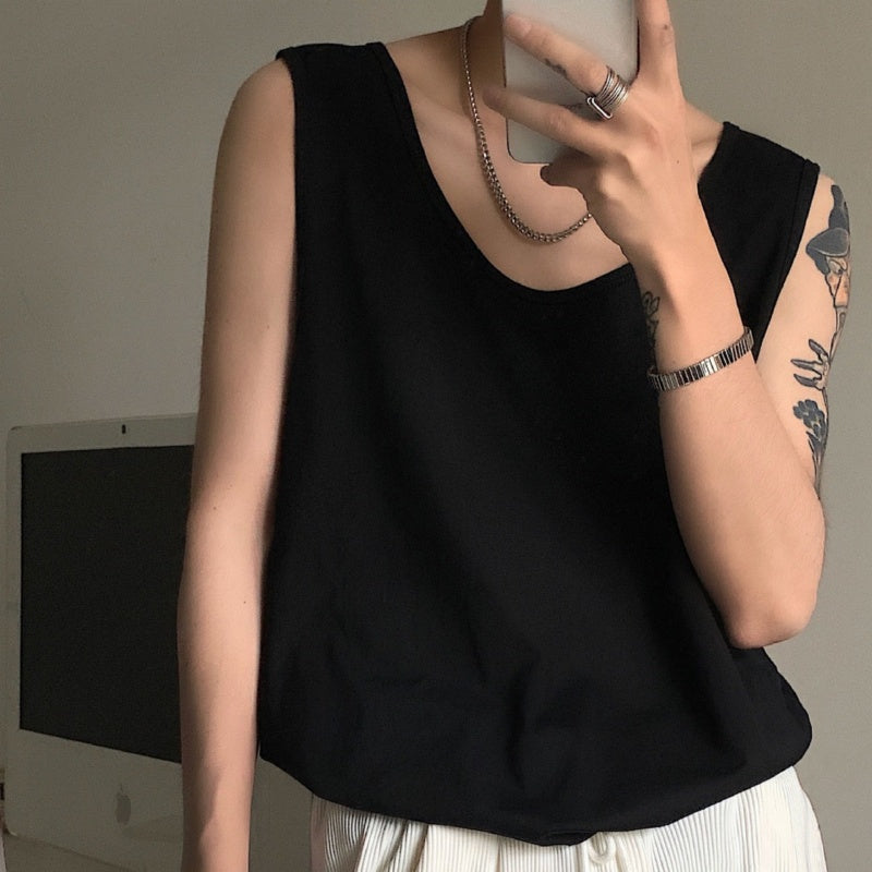 Sleeveless Vest Casual Versatile Cover-up Fitness