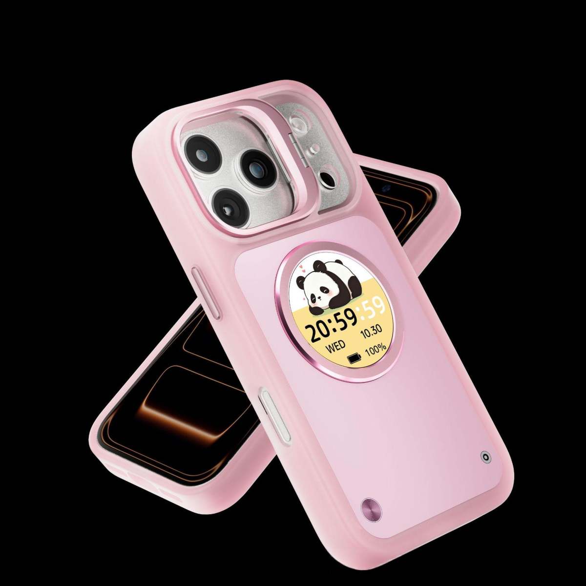 Carbon Fiber Smart Round-Screen Phone Case