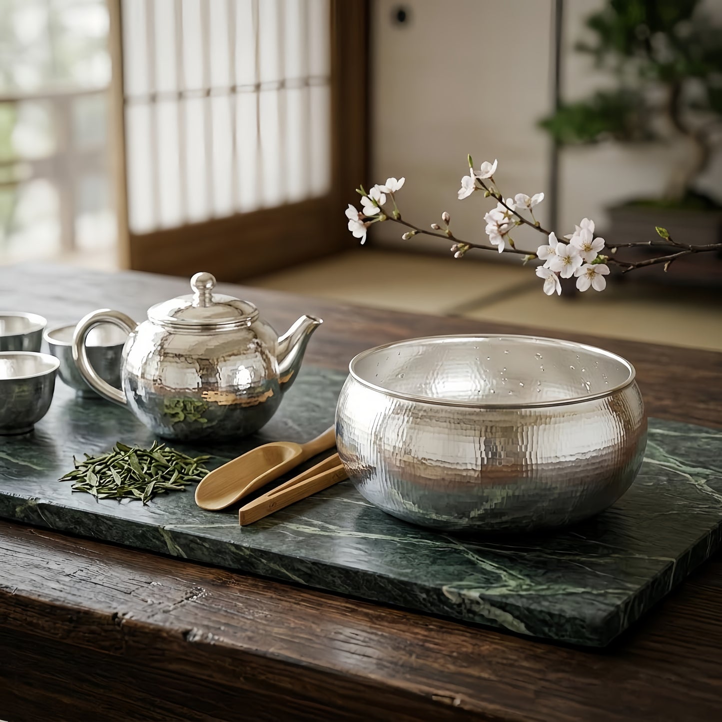 925 Sterling Silver Handcrafted Bowl with Hammered Texture: Elegant Serving or Decor Piece-Premium Tea Wash - Handicraft