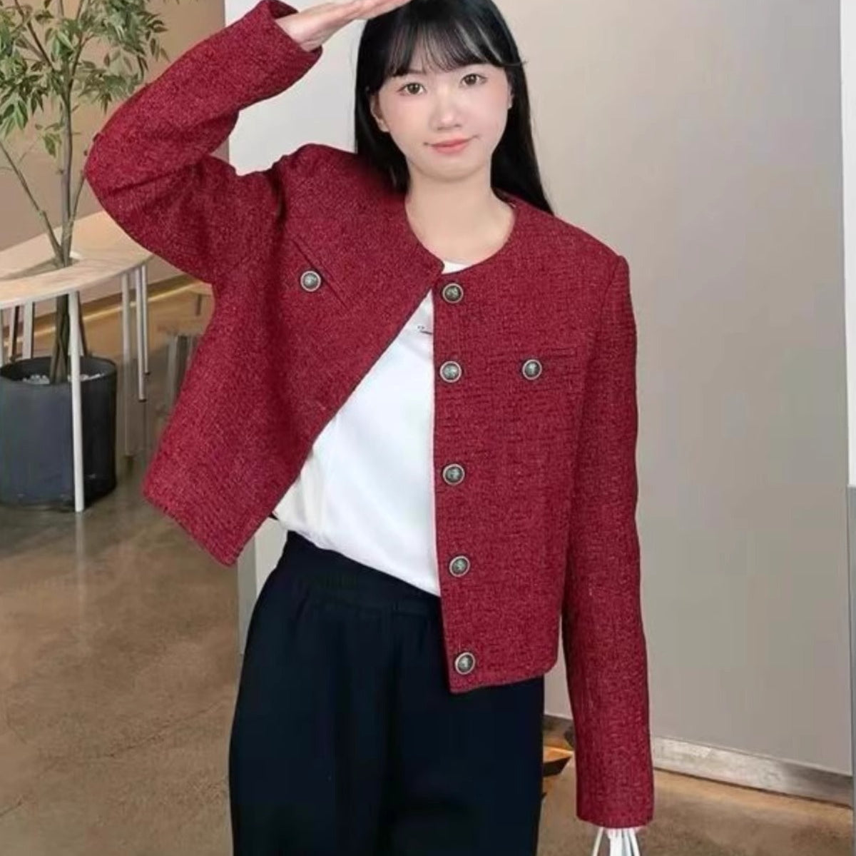 Women's Korean-style Fashion Short Temperamental Coat