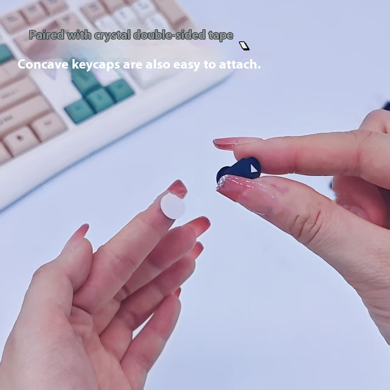 For Nail Beauty Typing Artifact Protect Long Nails Silica Gel Key Cap Keyboard Stickers