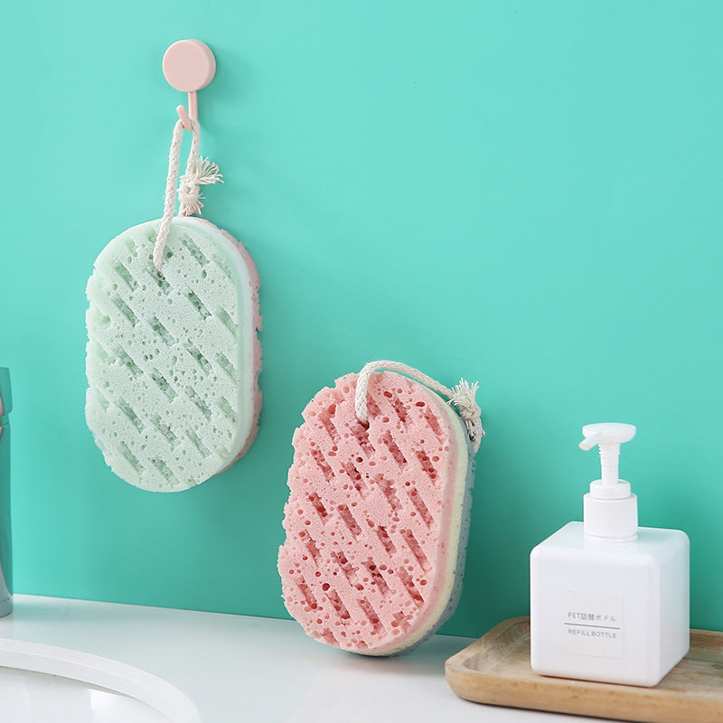 Thick Extra-Durable Hanging Bath Sponge Puff