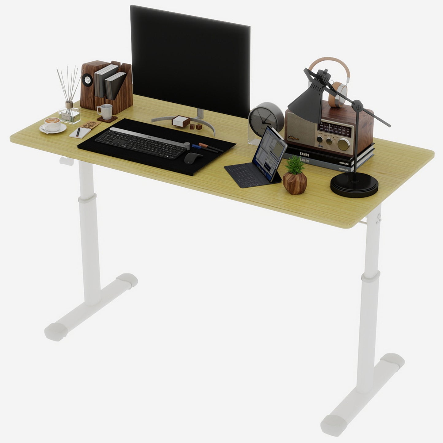 Adjustable Study Desk For Kids & Adults - Height-Adjustable, Multi-Purpose Home-Office Desk, Compact Design