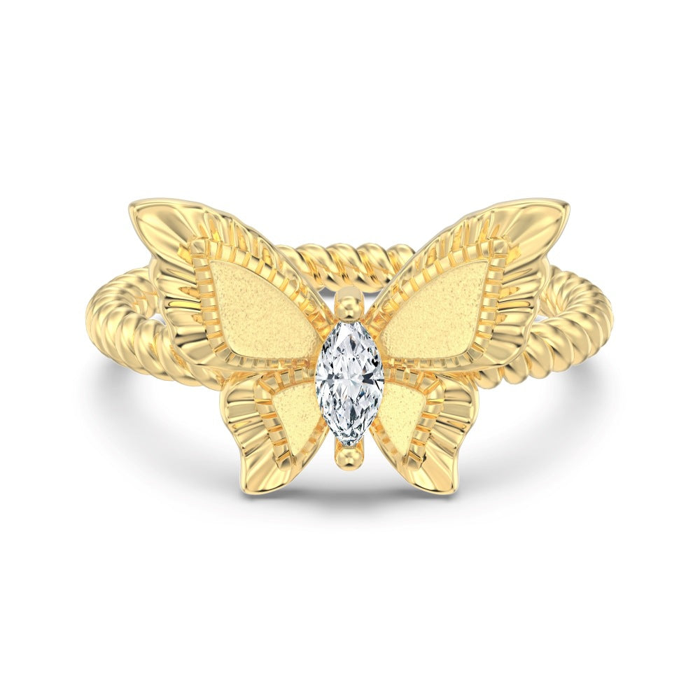 S925 Silver Accessories New Chinese Ancient Bow Frosted Zircon Silver Ring