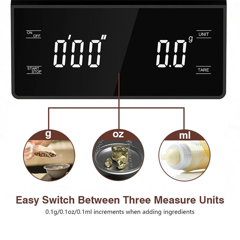 Coffee Scale 3kg Home Kitchen Smart Electronic Scale