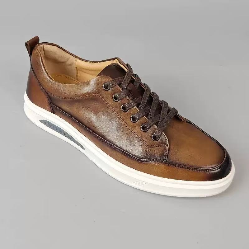 New Korean-style Versatile Mens Shoes Sports Leather Shoes