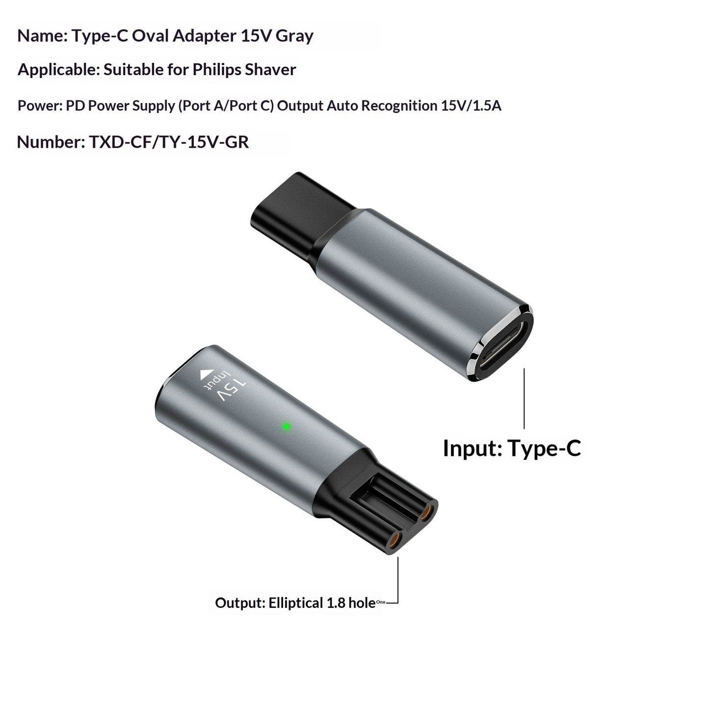 Applicable Electric Shaver Hair Clipper Charging Adapter