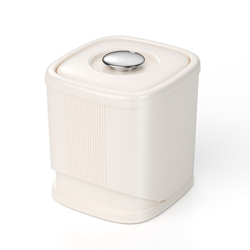 Automatic Rice Feeding Rotatable Insect-proof Moisture-proof Rice Bucket