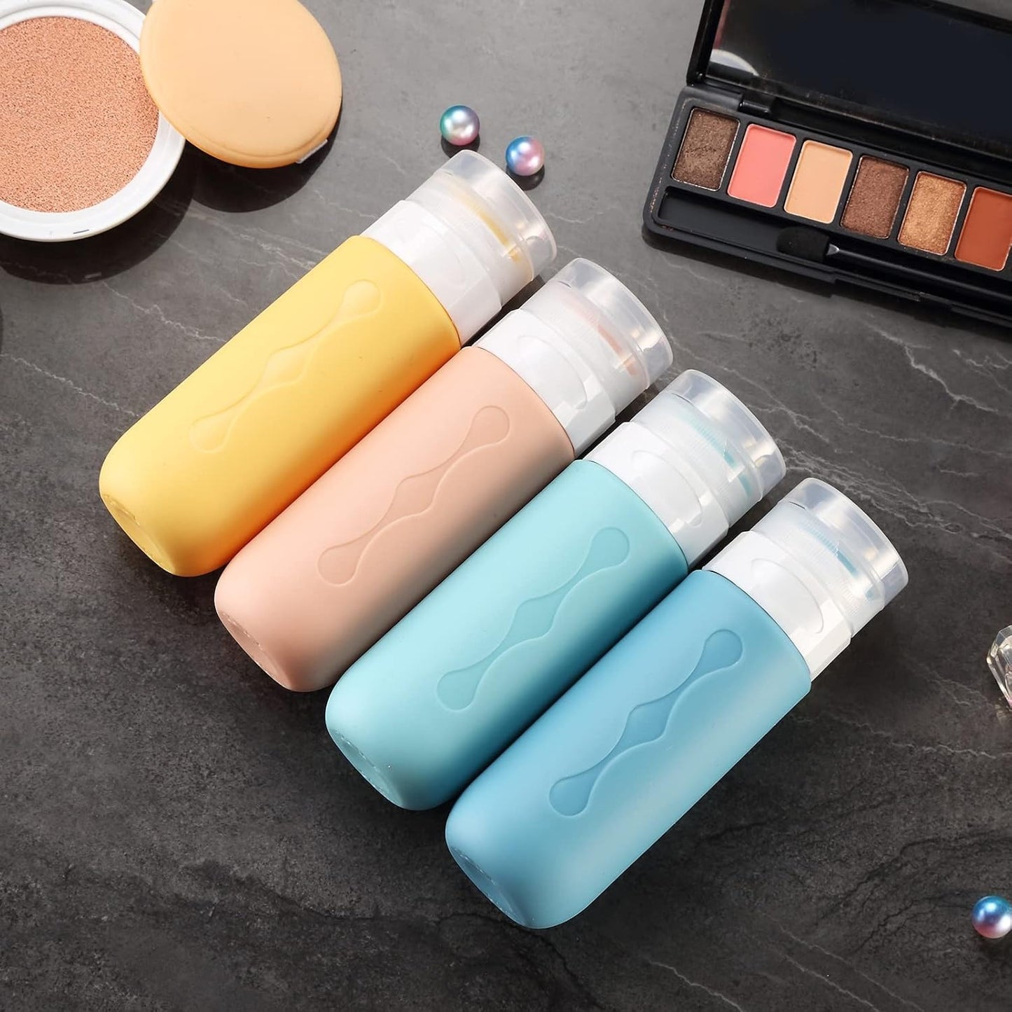 Travel Toiletries Refillable Bottles, Travel-friendly Size, Leak-proof Design, Refillable For Liquids, Suitable For Cosmetics, Shampoo, Body Wash And So On.