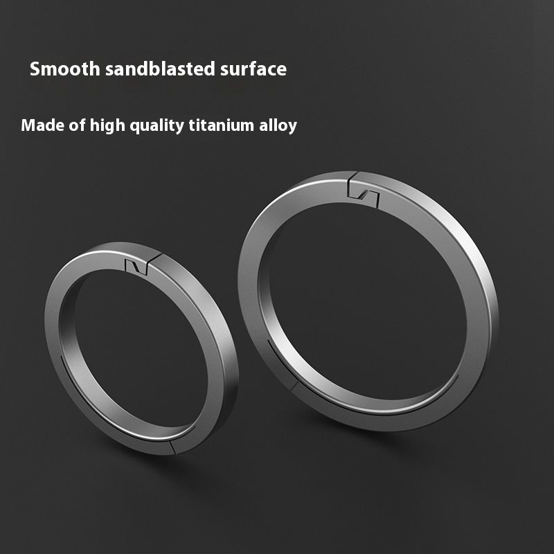 Titanium Alloy Hanger Detachable Flat Ring Flat Circle Ring Accessories Keychain