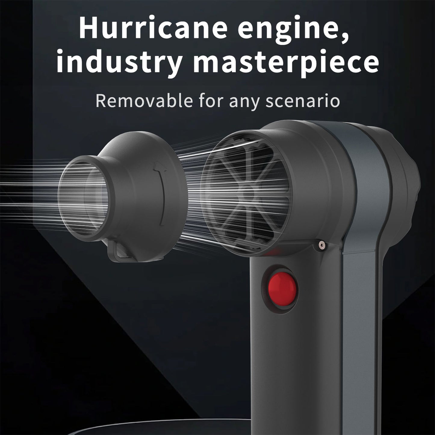 Cordless Air Duster 500000RPM 4 Speeds 50mm Brushless Motor USB Rechargeable Portable Dust Blower For Computer Keyboard Outdoor Home Car