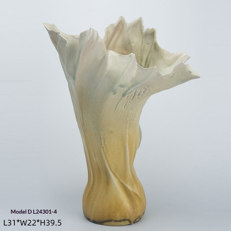 Handmade Ceramic Vase Home Showroom Desktop Ceramic Flower Arrangement Decorative Ornaments